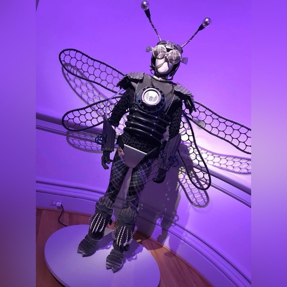 HANDCRAFTED Black and Silver  Dragonfly Costume with Wings photography print - Picture 1 of 8